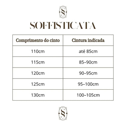 Cinto Masculino de Couro Fivela Prata | Soffisticata Salerno