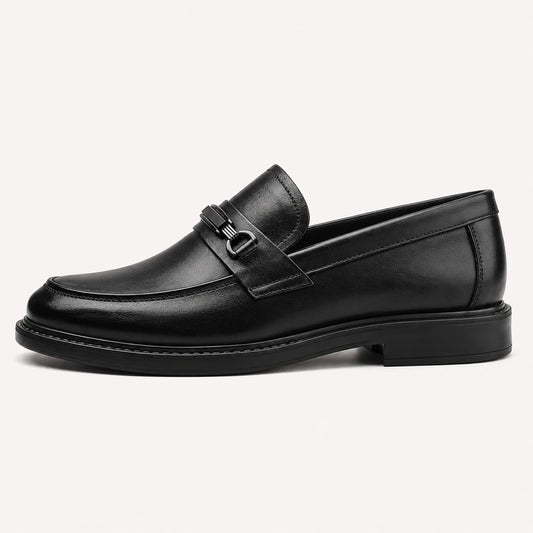 Sapato Loafer Masculino de Couro Preto | Soffisticata HorseBit