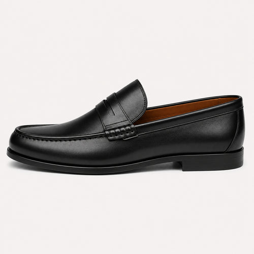 Sapato Loafer Masculino de Couro Preto | Soffisticata Penny