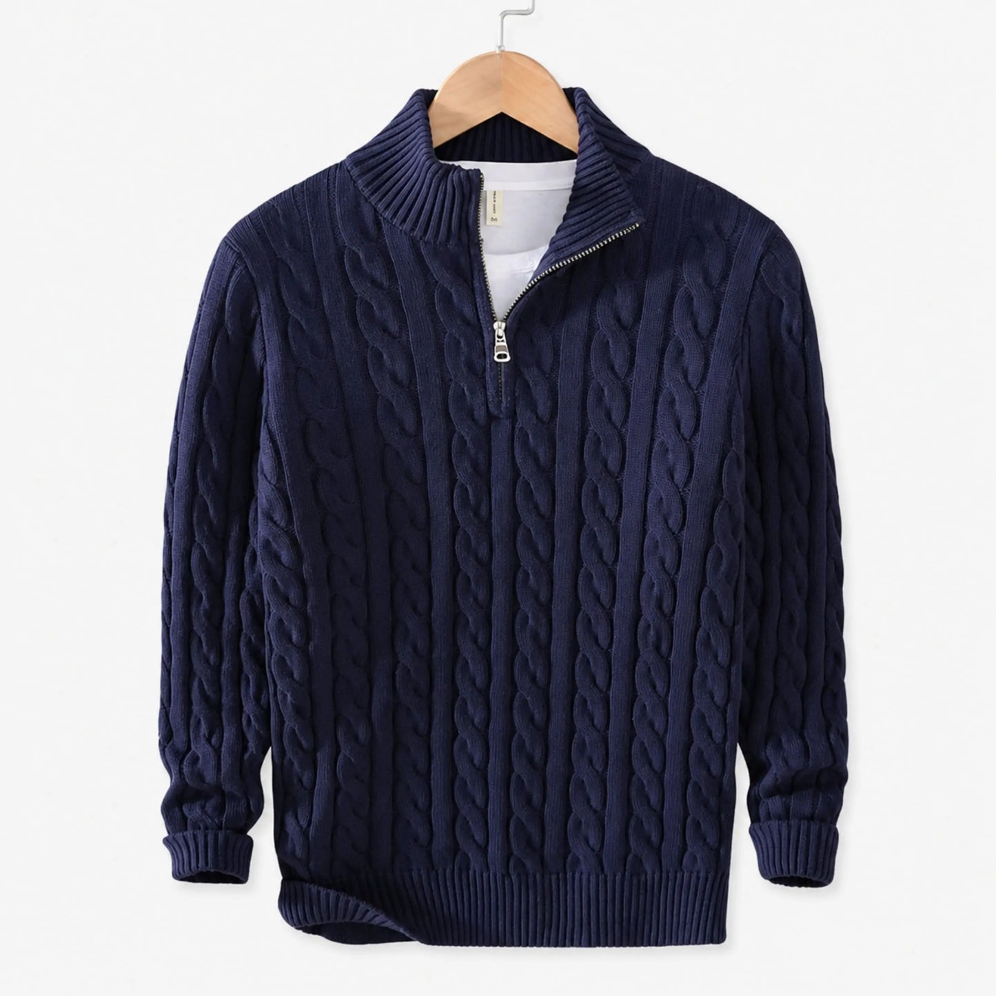 Suéter Masculino de Tricot Azul Escuro | Soffisticata
