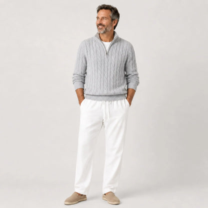 Suéter Masculino de Tricot Cinza | Soffisticata